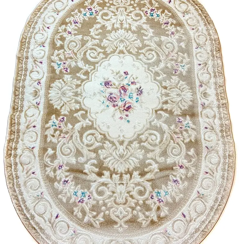 Класичний килим Flora Бежевий P659B