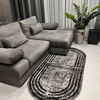 Килим фризе з невисоким ворсом Macio Gray 08559A