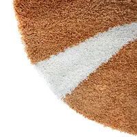 Пухнастий килим Plumis Lux помаранчевий Light Tile 6352A