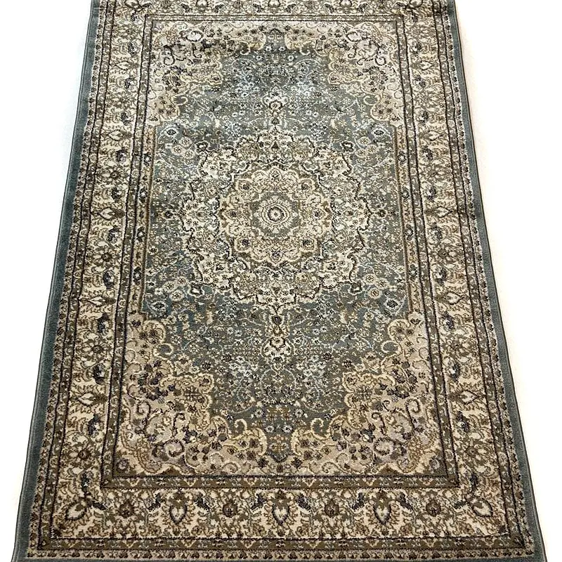 Килим хітсет з невисоким щільним ворсом Luxia BLUE 8582T
