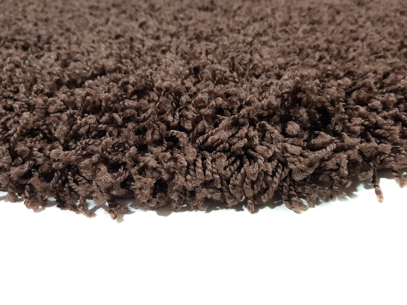 Пухнастий килим Plumis Lux DARK BROWN 6365A