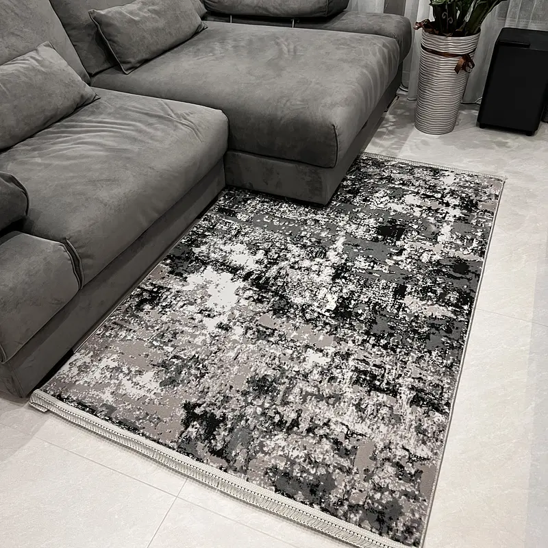 Килим з комбінованим ворсом и термоусадкой Glacia Gray 03935A