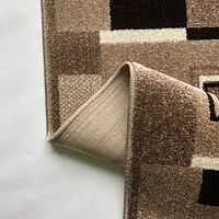 Килим фризе з невисоким ворсом Macio бежевий Beige 02664A