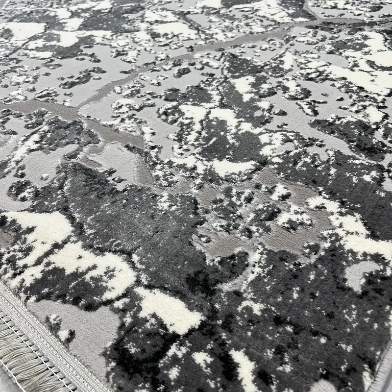 Килим з комбінованим ворсом и термоусадкой Glacia Gray 08148A