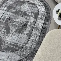 Килим з невисоким ворсом Vortex Сірий B251B A.GRI / K.GRI