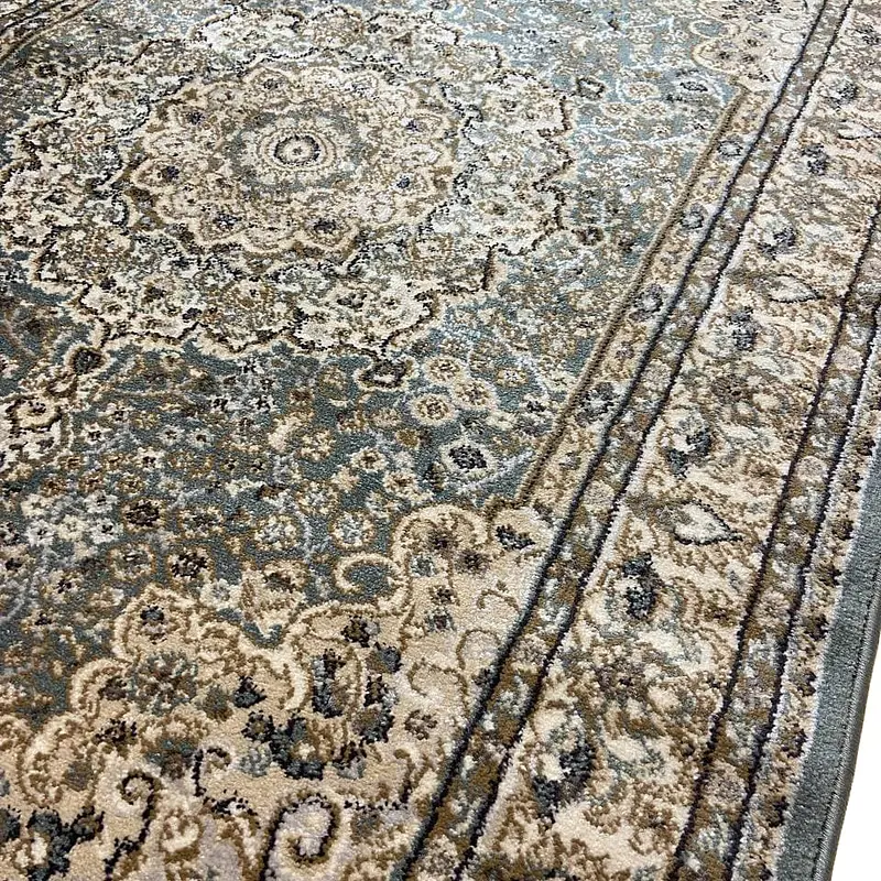 Килим хітсет з невисоким щільним ворсом Luxia BLUE 8582T