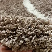 Пухнастий килим Plumis коричневий brown 045283