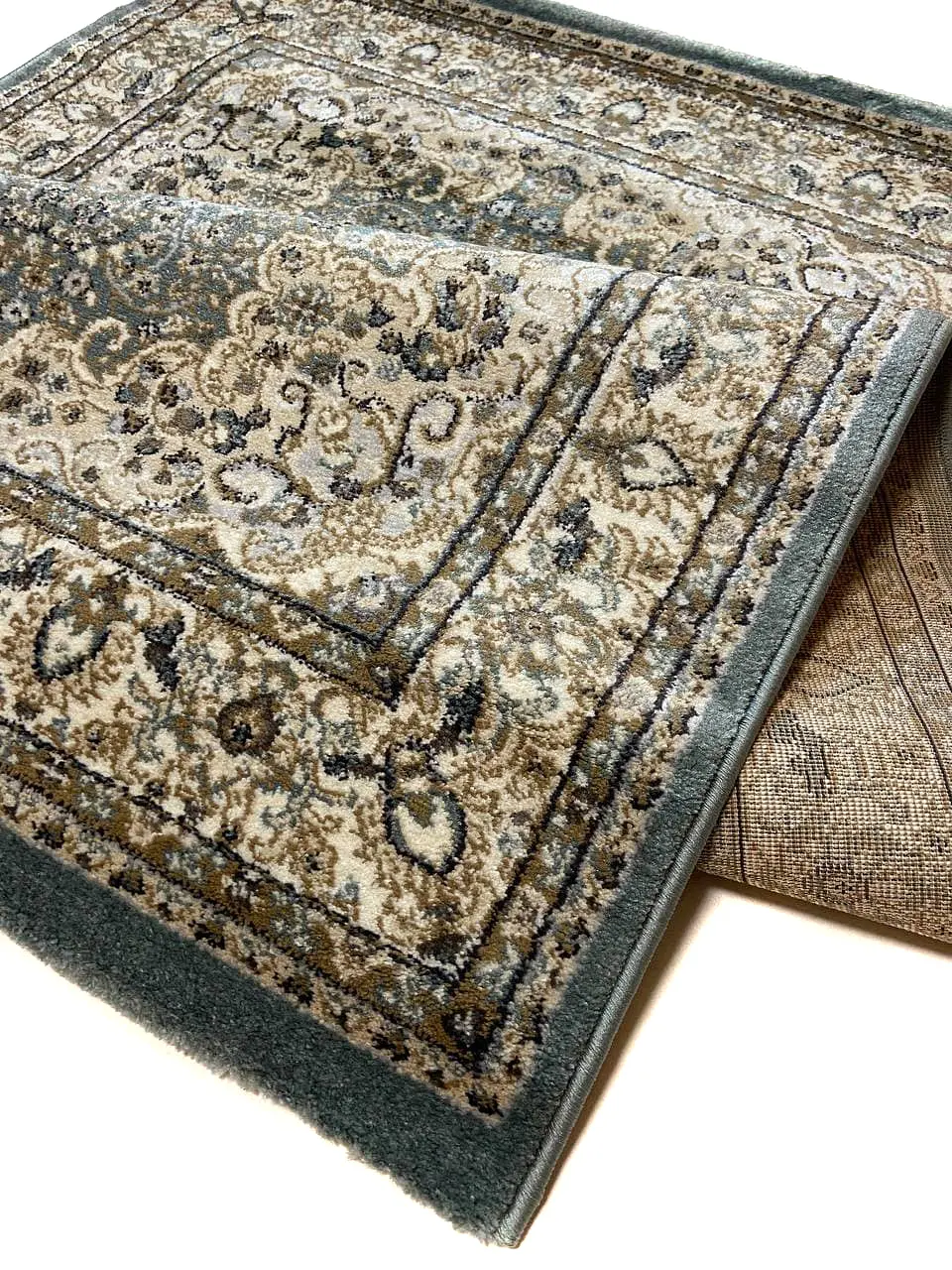 Килим хітсет з невисоким щільним ворсом Luxia BLUE 8582T