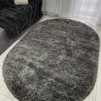 Пухнастий килим Plumis Lux Gray 6365A