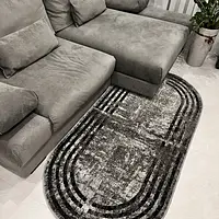 Килим фризе з невисоким ворсом Macio Gray 08559A