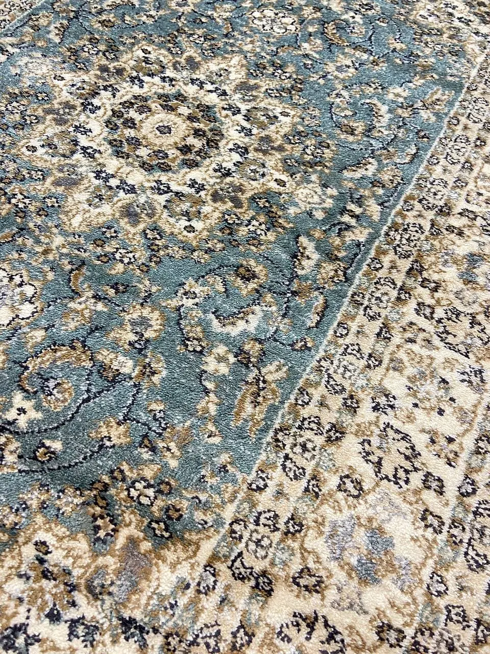 Килим хітсет з невисоким щільним ворсом Luxia BLUE 9473A