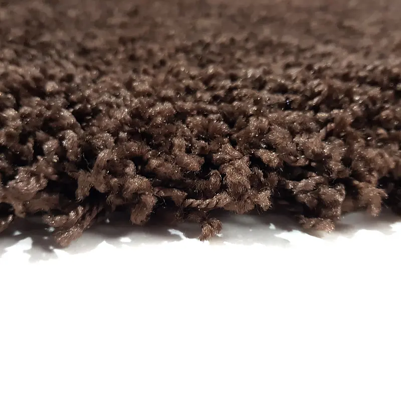 Пухнастий килим Plumis Lux DARK BROWN 6365A