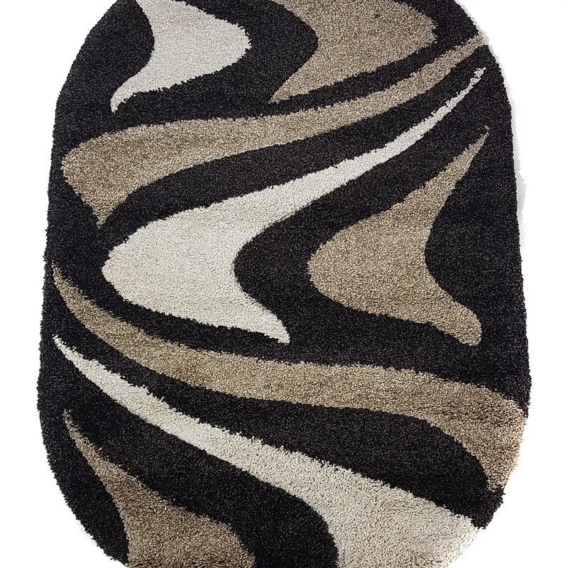Ворсистий килимок Plush Loop DARK BROWN 8254A