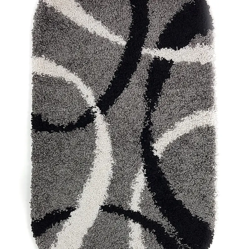 Пухнастий килим Plumis Lux Gray 7368A