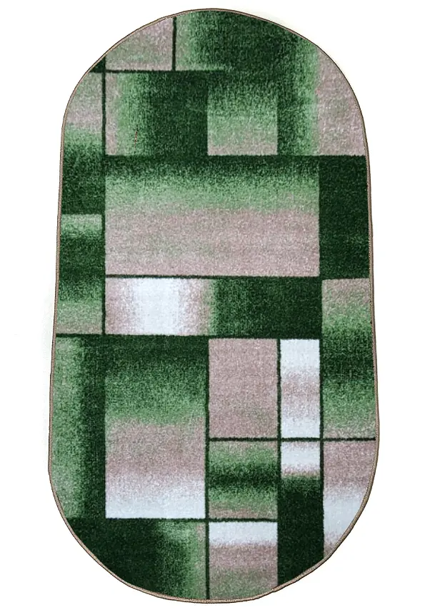 Килим фризе з невисоким ворсом Macio Beige\Green 02626A