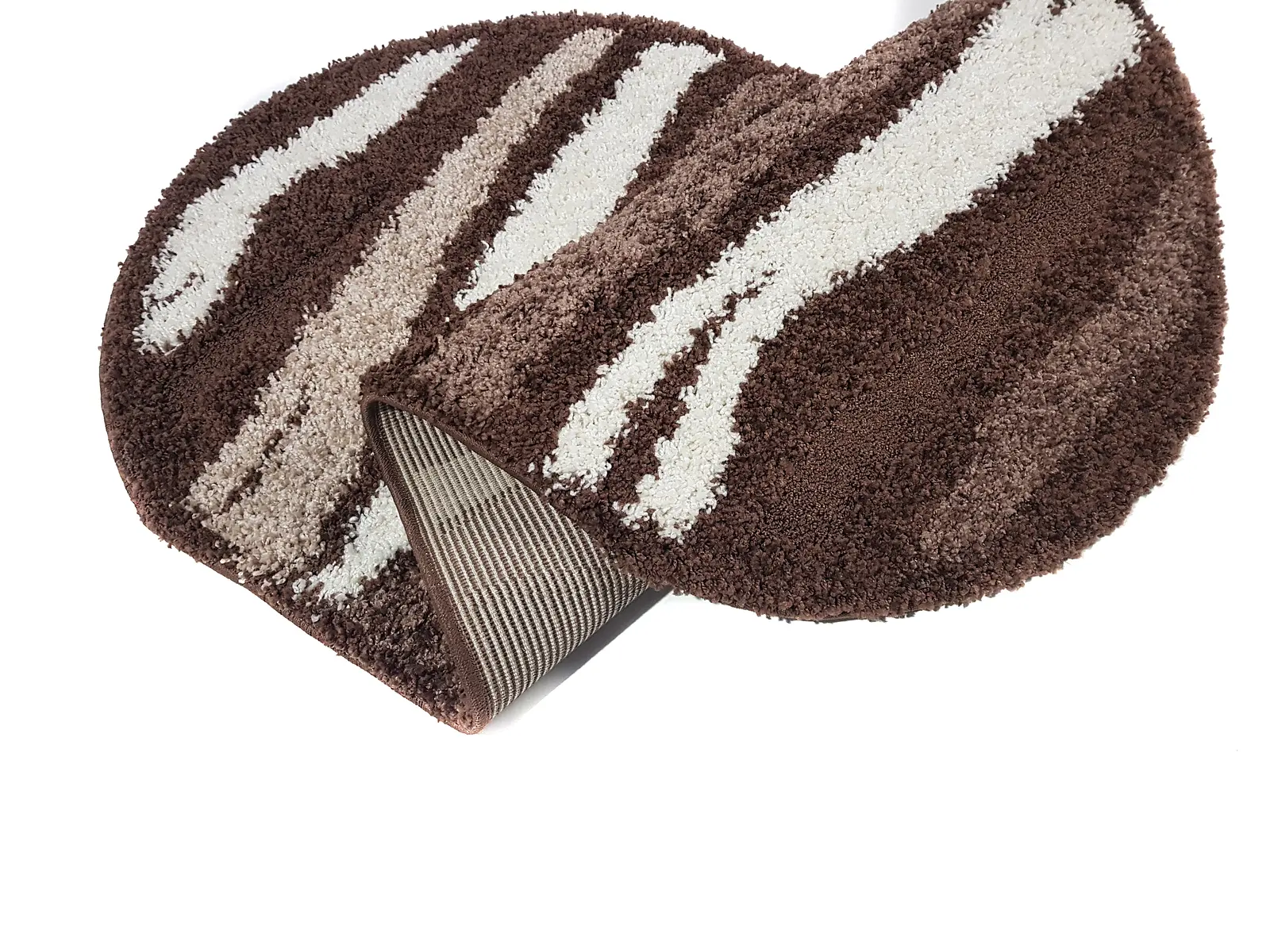Ворсистий килимок Plush Loop DARK BROWN 8014A