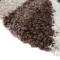 Пухнастий килим Plumis Lux DARK BROWN 7368A