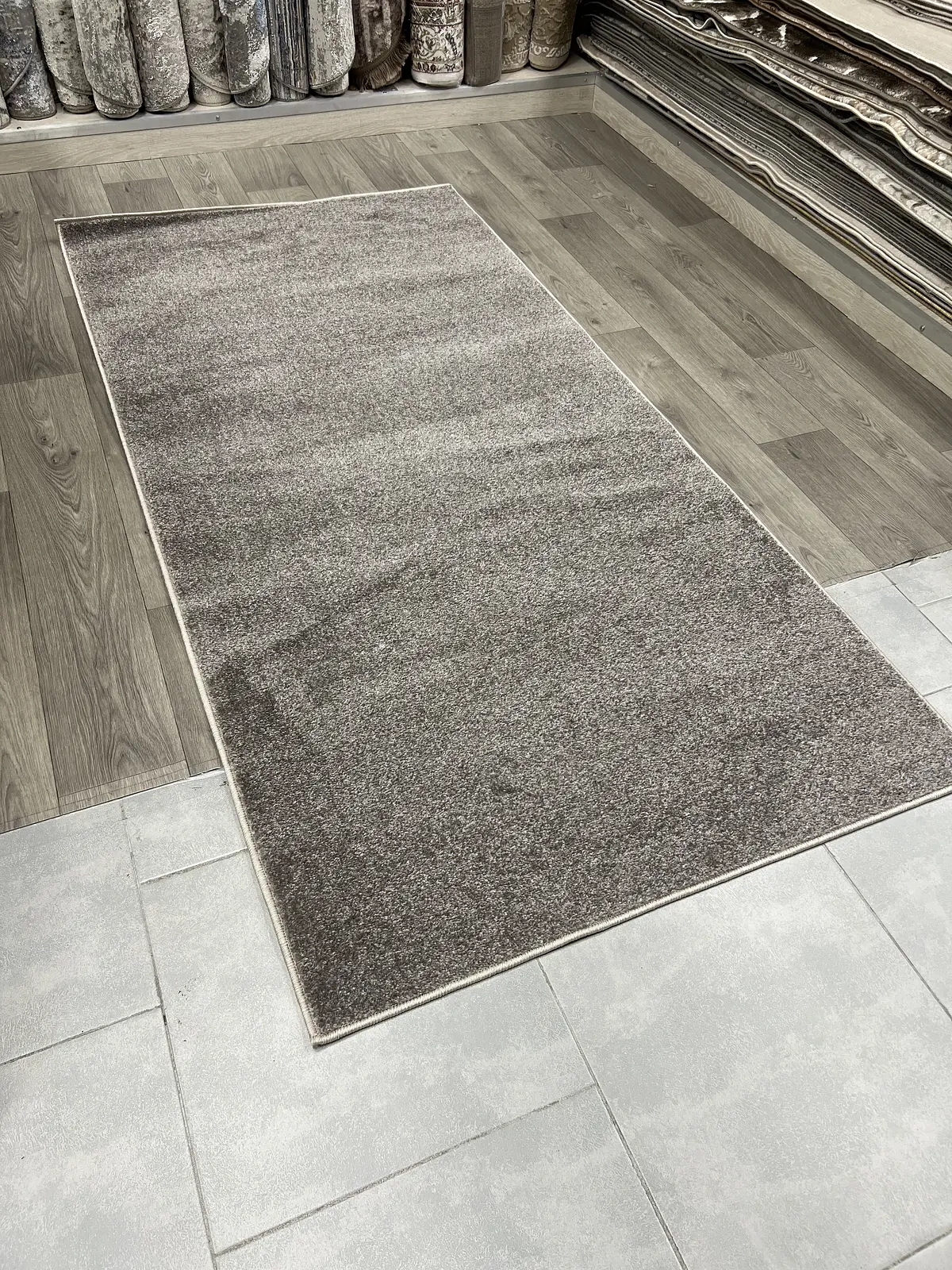 Килим фризе з невисоким ворсом Lumis GREY/BEIGE 00000A