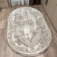 Килим з комбінованим ворсом и термоусадкой Glacia BEIGE 08352A