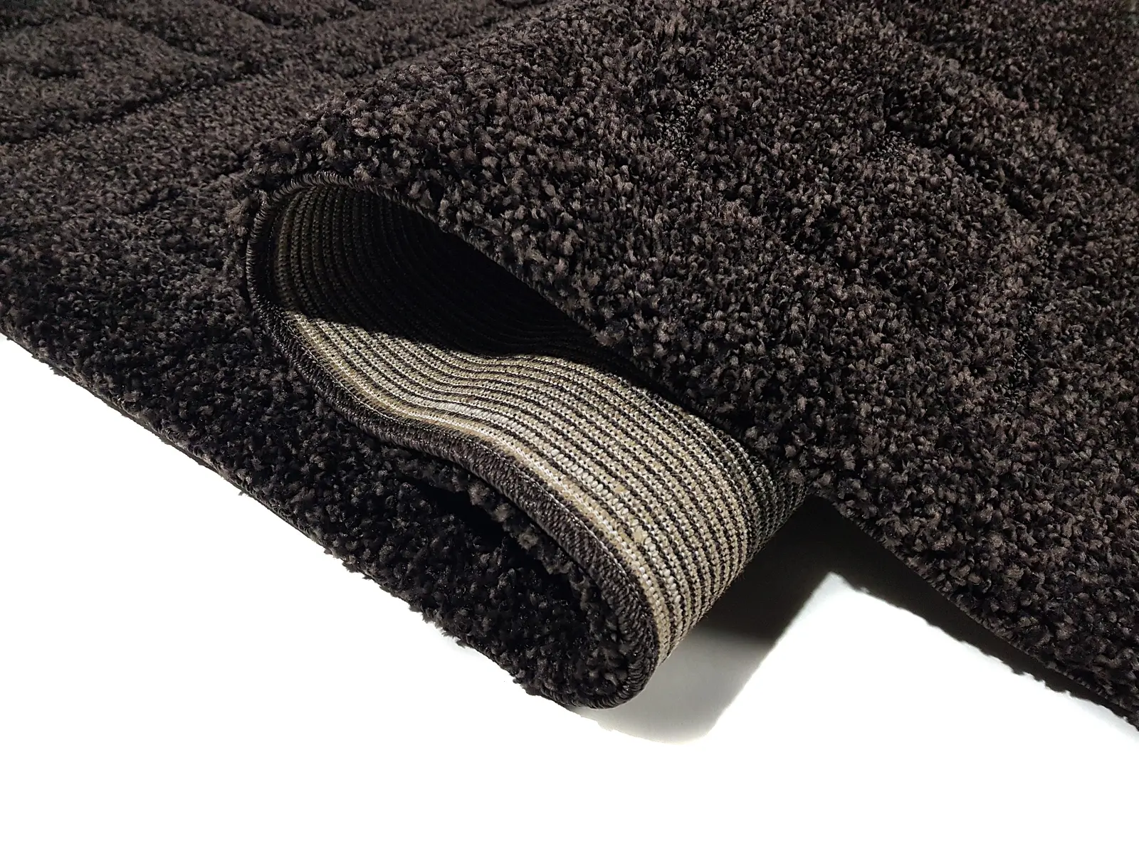 Ворсистий килимок Plush Loop DARK BROWN A361C