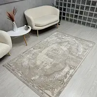 Килим з комбінованим ворсом и термоусадкой Glacia beige 08352A