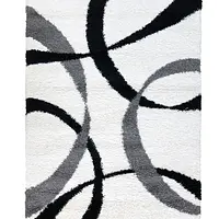 Пухнастий килим Plumis Lux WHITE 7368В