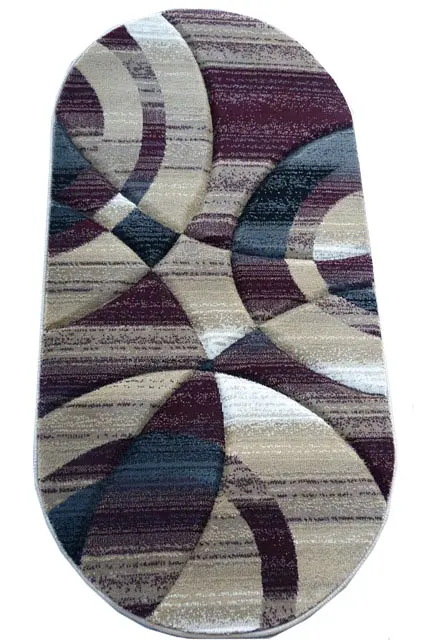 Килим з художньою стрижкою Curlex Pro BURGUNDY 4332B