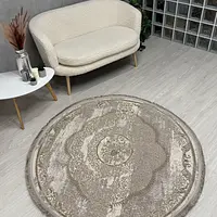 Килим з комбінованим ворсом и термоусадкой Glacia BEIGE 08352A