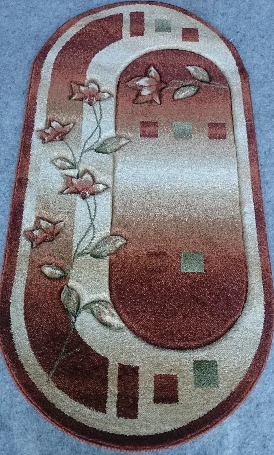 Килим високощільний з художественной стрижкой Elara cream 6615B