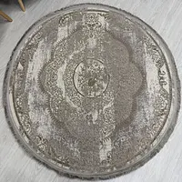 Килим з комбінованим ворсом и термоусадкой Glacia BEIGE 08352A