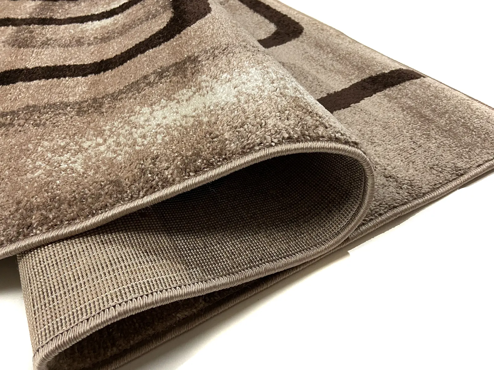 Килим фризе з невисоким ворсом Macio Beige 02574D