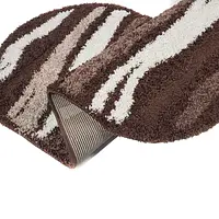 Ворсистий килимок Plush Loop DARK BROWN 8014A