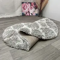 Пухнастий килим Quietis Gray P543A