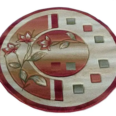 Килим високощільний з художественной стрижкой Elara CREAM 6615A