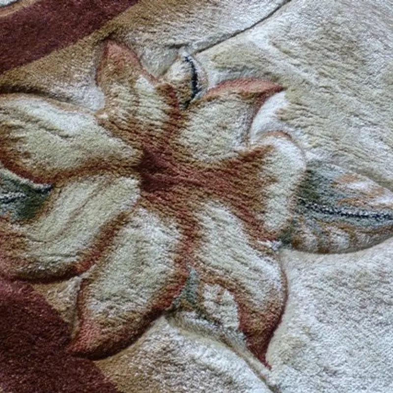 Килим високощільний з художественной стрижкой Elara Cream A531C