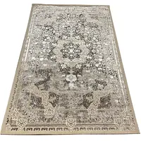 Килим з комбінованим ворсом и термоусадкой Optix бежевий з сірим beige C340B