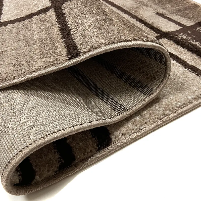 Килим фризе з невисоким ворсом Macio Beige 02239A