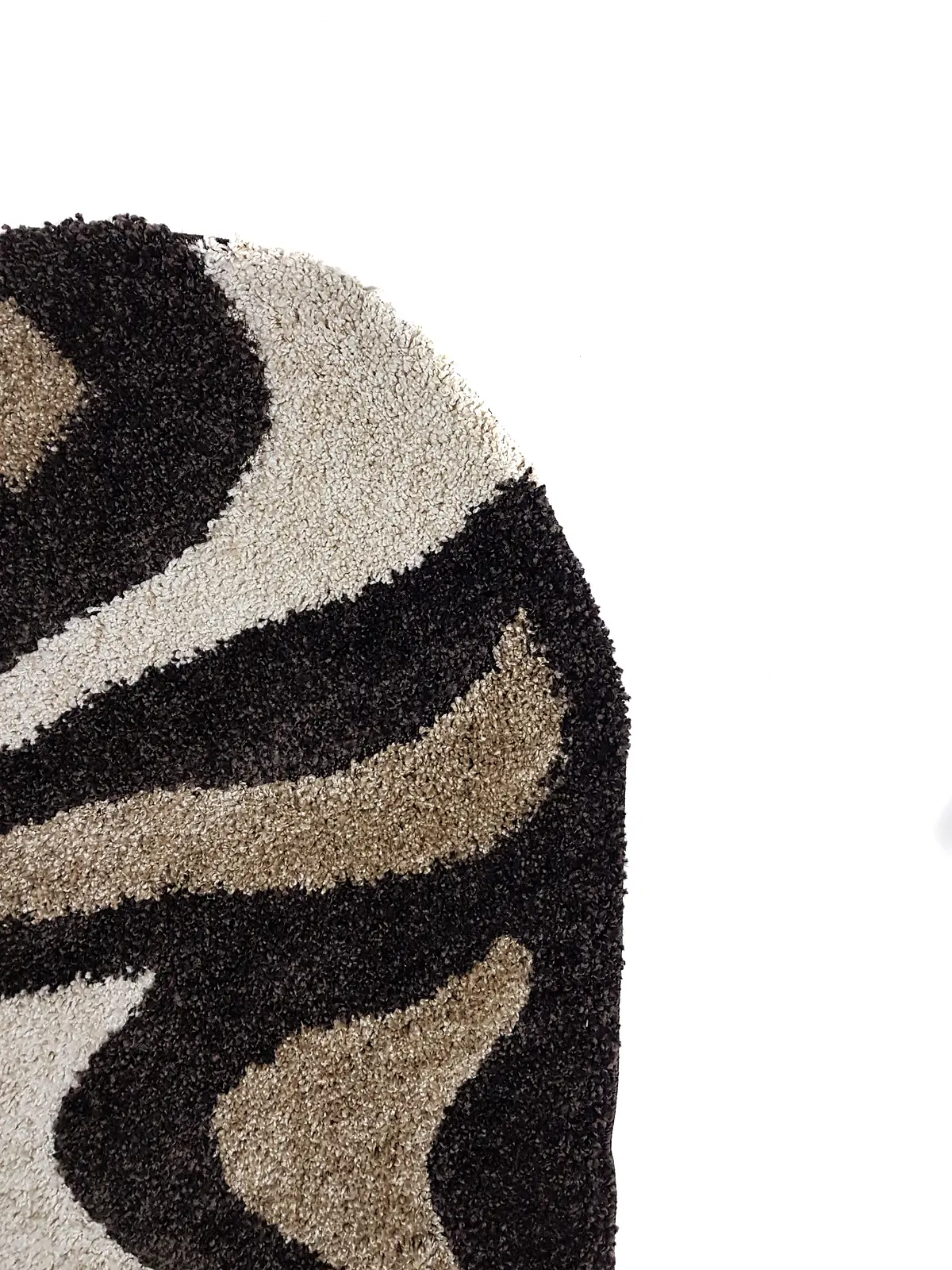 Ворсистий килимок Plush Loop DARK BROWN 8254A