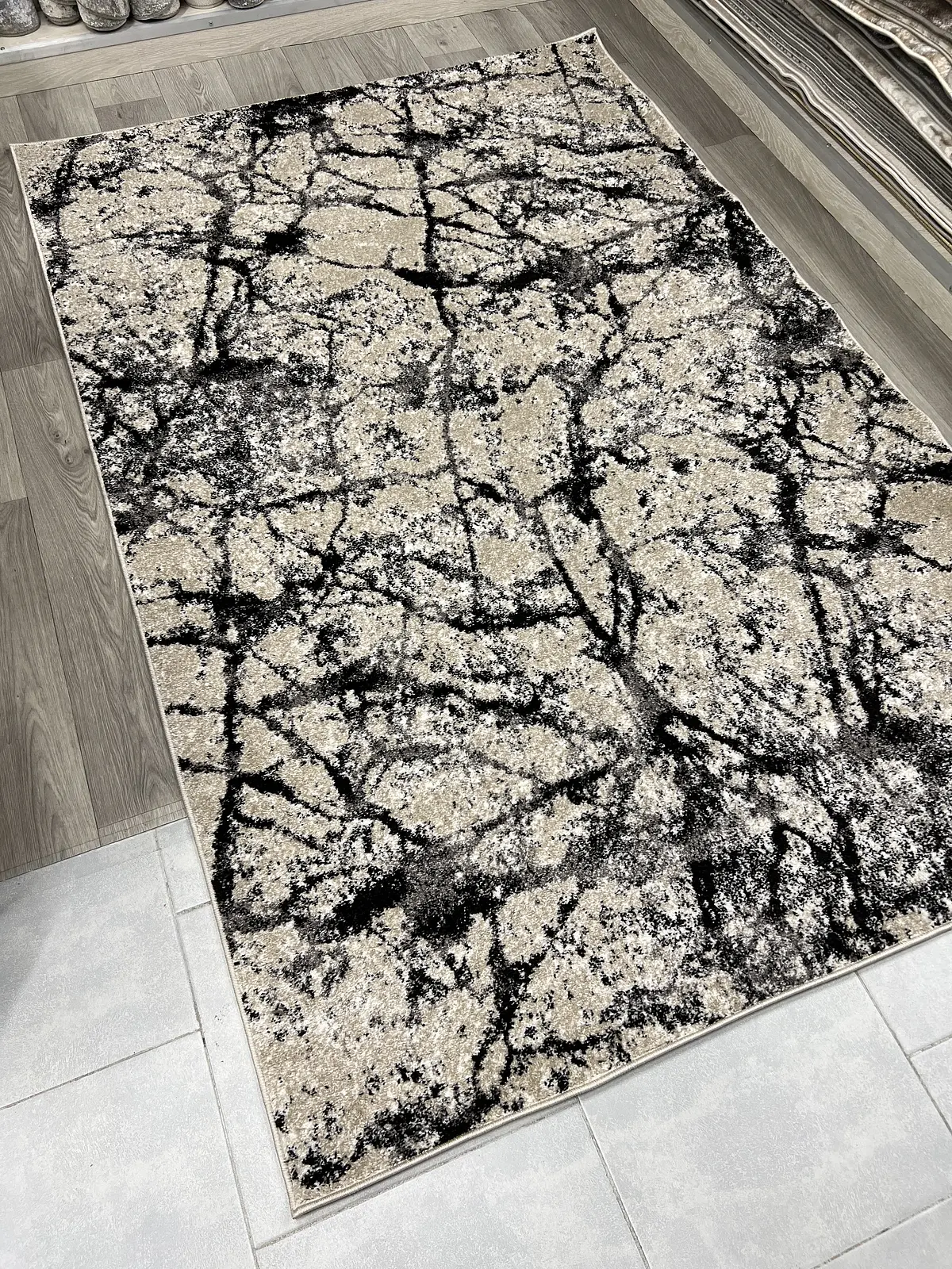 Килим фризе з невисоким ворсом Lumis L.Beige 02624B