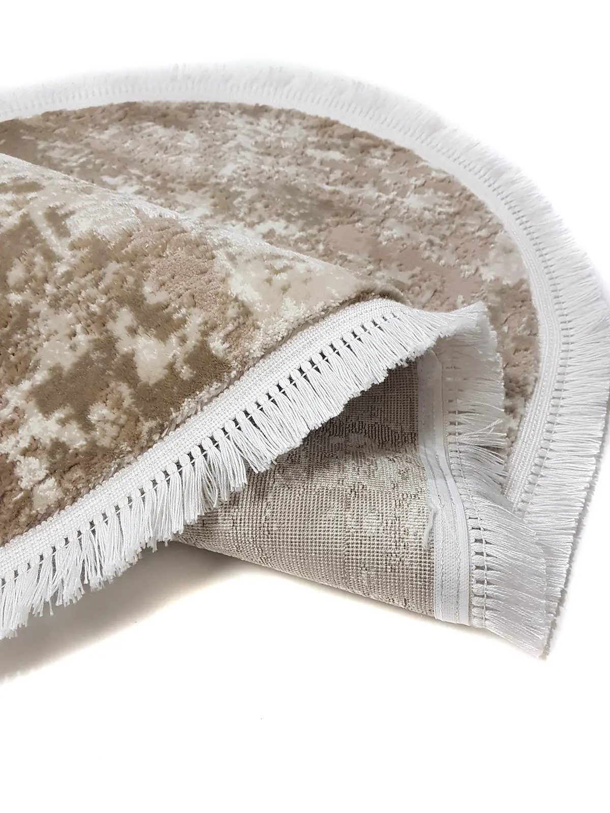 Килим з комбінованим ворсом и термоусадкой Glacia BEIGE 03935A