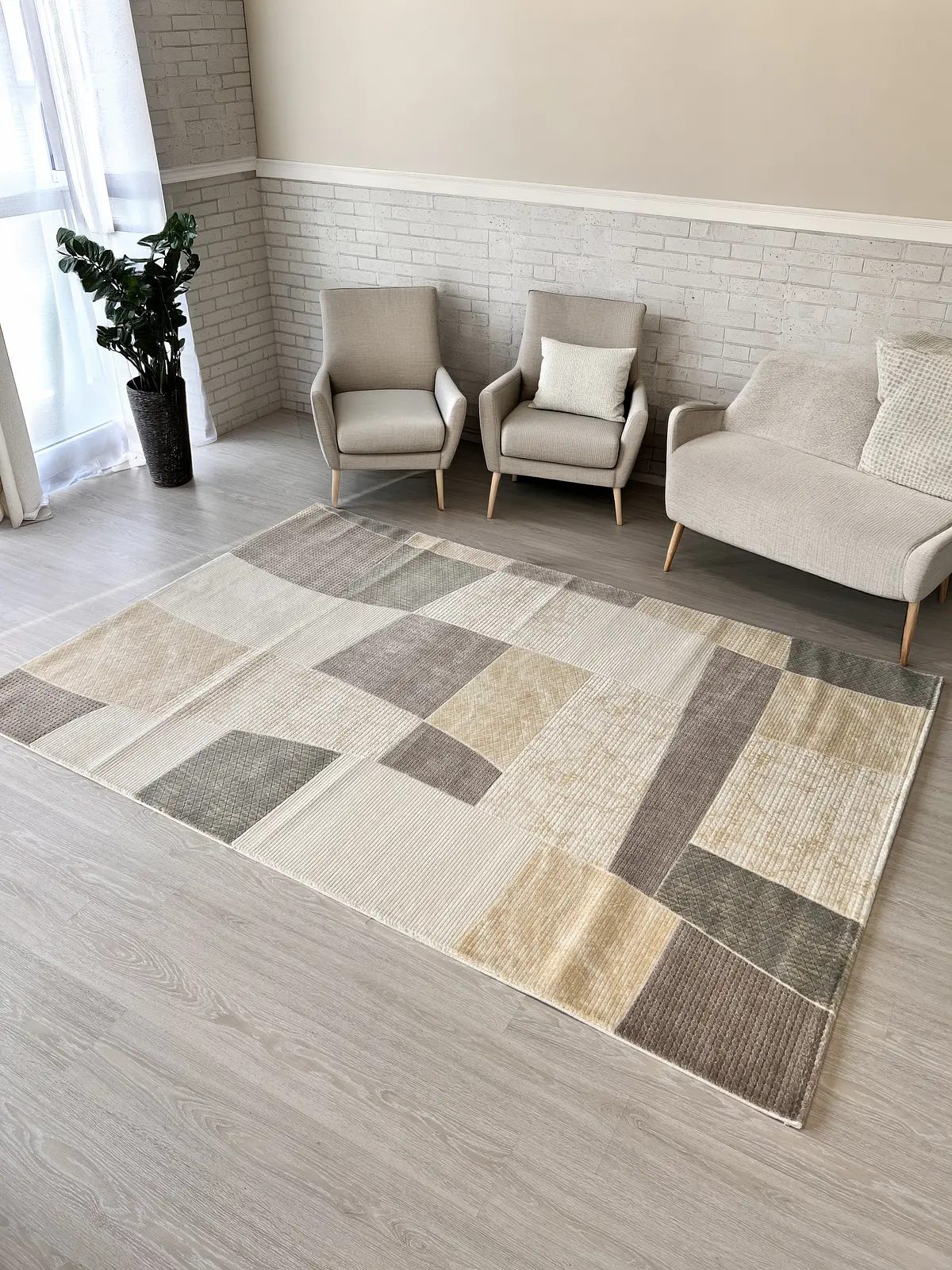 Акриловий килим Velura Stelana ACIK BEJ 7108