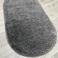 Пухнастий килим Plumeria dark gray 12500/60