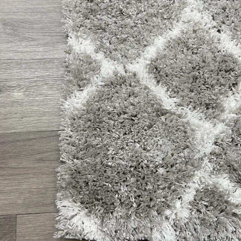 Пухнастий килим Quietis Gray P543A