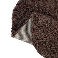 Пухнастий килим Plumis Lux DARK BROWN 6365A