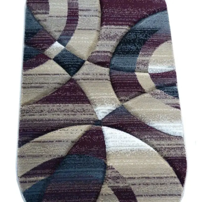 Килим з художньою стрижкою Curlex Pro BURGUNDY 4332B