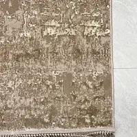 Килим з комбінованим ворсом и термоусадкой Glacia beige 03935A