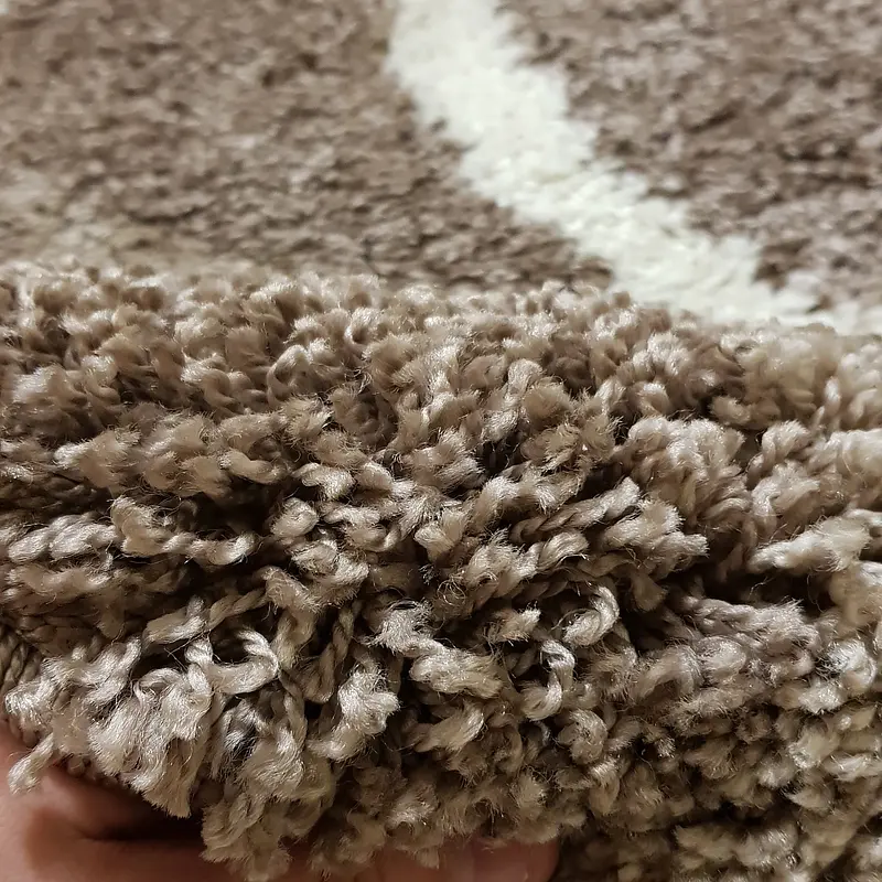 Пухнастий килим Plumis коричневий brown 045283
