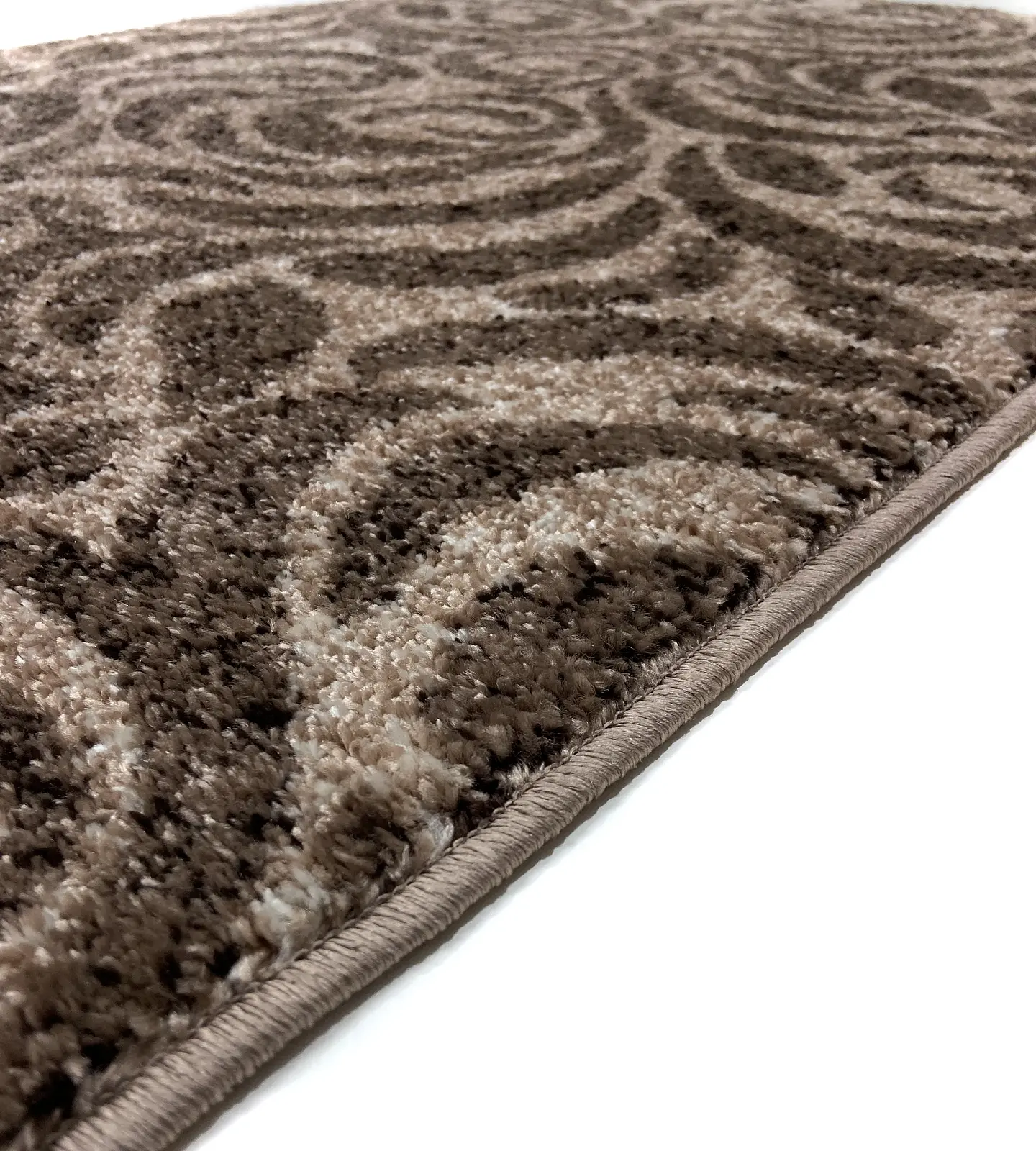 Килим фризе з невисоким ворсом Macio Beige 02575A
