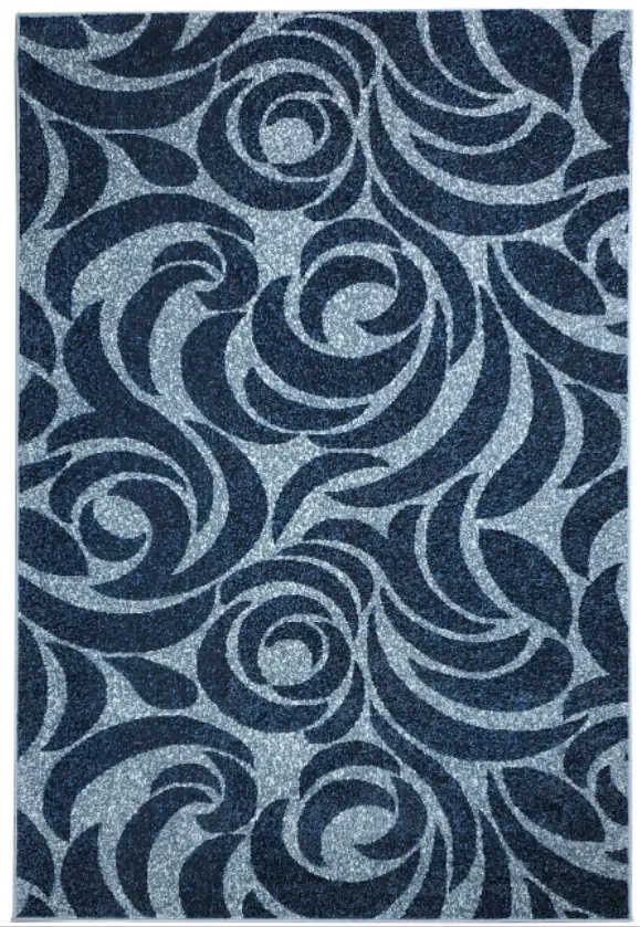 Килим фризе з невисоким ворсом Macio Gray/Blue 02575A