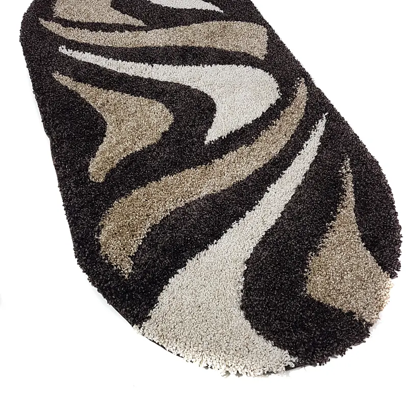 Ворсистий килимок Plush Loop DARK BROWN 8254A